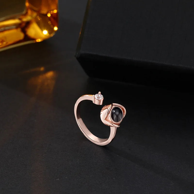 Anillo Rosa Eterna | TuHuellaViva®