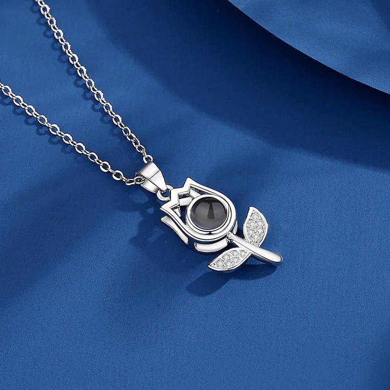 Collar Rosa del Alma | TuHuellaViva®